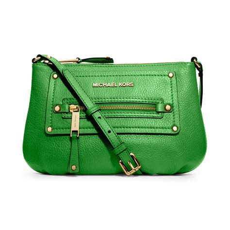 michael kors green shoulder bag|michael kors green crossbody bag.